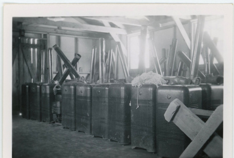 Stoves in storage after classes ended (ddr-densho-37-2134)