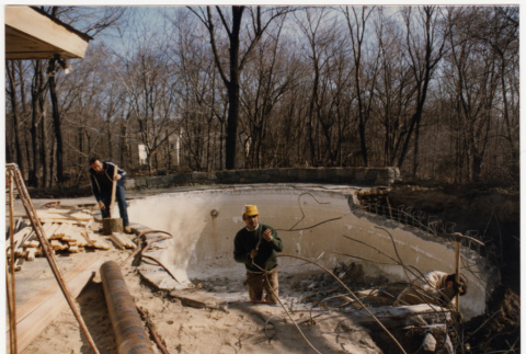 Pool under construction (ddr-densho-377-1821)
