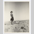 Girl posing on rock (ddr-hmwf-1-10)