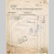 Invoice from The United Advertising Services (ddr-densho-319-534)