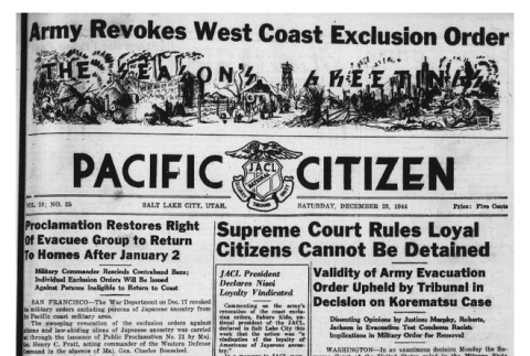 The Pacific Citizen, Vol. 19 No. 25 (December 23, 1944) (ddr-pc-16-52)