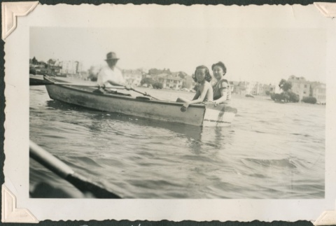 A family in a row boat (ddr-densho-321-1023)