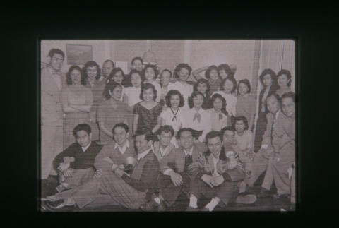(Slide) - Image of group of young men and women (ddr-densho-330-168-master-6087a98ac3)