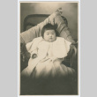 Postcard photograph of Tamako Inouye as baby (ddr-densho-383-449)