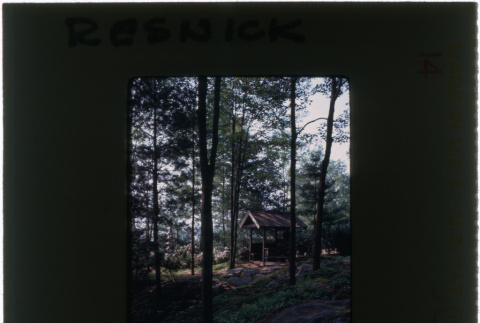 Gazebo at the Resnick project (ddr-densho-377-1147)