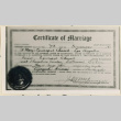 Tanaka and Dohara marriage certificate (ddr-densho-37-1421)