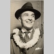 A man wearing leis (ddr-njpa-1-826)