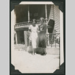Two women outside a house (ddr-densho-378-161)
