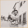 Hardy Shiomi holding Susan Shiomi (ddr-densho-522-160)