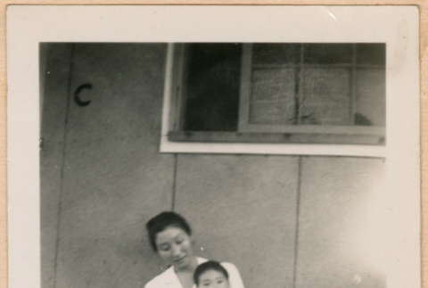 Sally Domoto with Kaneza (ddr-densho-329-1290)