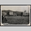 Buildings lining the shore of a harbor (ddr-densho-404-159)