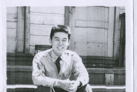 Frank Nishioka in uniform (ddr-densho-292-56)