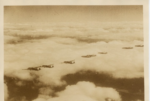 Aerial view of planes flying in formation (ddr-njpa-6-45)