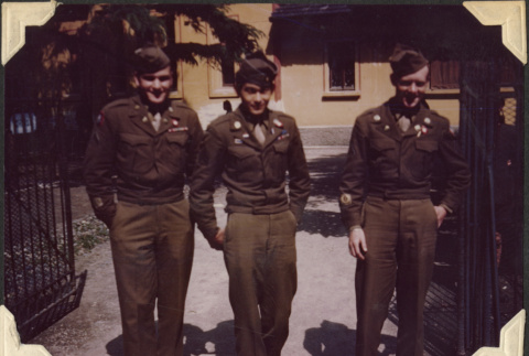 Color photo of three men (ddr-densho-466-831)