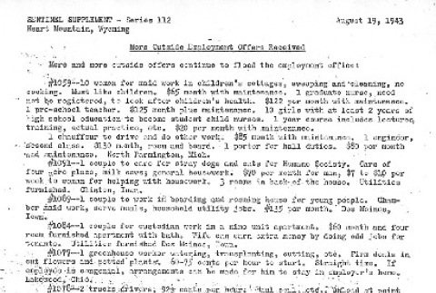 Heart Mountain Sentinel Supplement Series 112 (August 19, 1943) (ddr-densho-97-334)