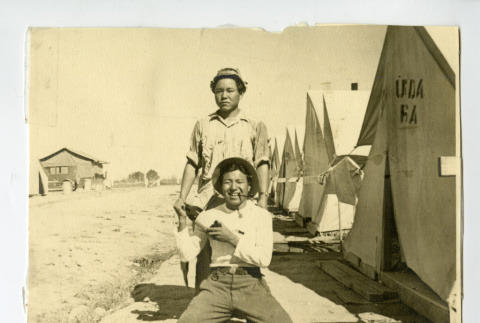 Tadashi Sakaida and George Naohara at Camp Rupert (ddr-csujad-38-13)