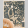 Woman seated in garden (ddr-densho-426-1489)