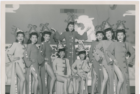 Group shot of the show girls at the China Doll Club (ddr-densho-367-48)