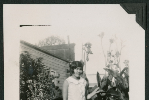 woman in yard (ddr-densho-378-716)