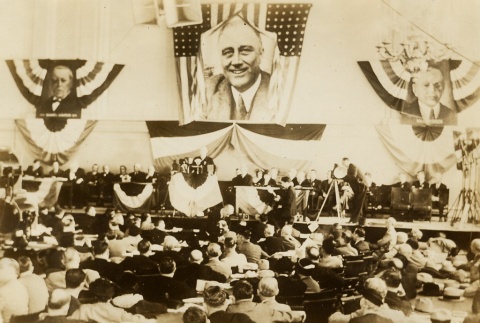 William Green speaking at a Democratic convention (ddr-njpa-1-476)
