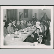 Group at long banquet table (ddr-densho-293-93)