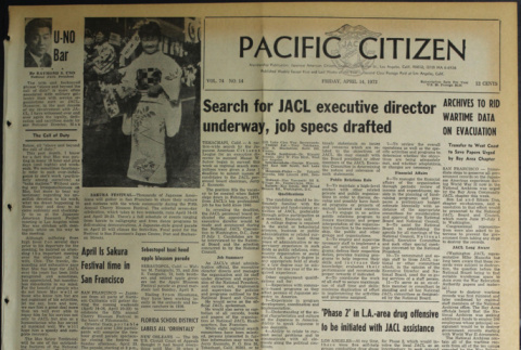 Pacific Citizen, Vol. 74, No. 14 (April 14, 1972) (ddr-pc-44-14)