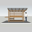 Rendering of the Potting Bench designed by Hoshide-Wanzer Architects (ddr-densho-354-2548)