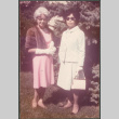 Agnes Sakura and another woman standing on lawn (ddr-densho-523-576)