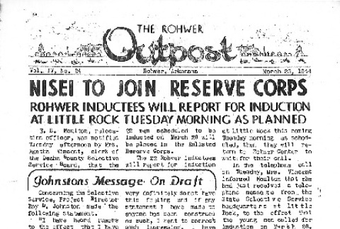 Rohwer Outpost Vol. IV No. 24 (March 25, 1944) (ddr-densho-143-151)