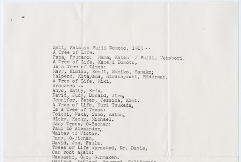 Poem about Sally Fujii Domoto (ddr-densho-329-1254)