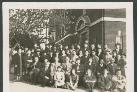 Group photo of Japanese Baptist Church members (ddr-densho-483-352)