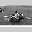 Julie Asami and Carol Sanbongi rowing a boat (ddr-densho-336-567)