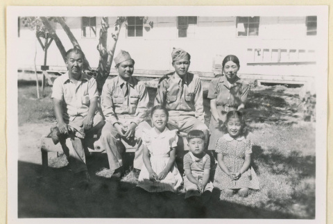 Soldiers visit Mr. Muro and others (ddr-densho-37-2025)