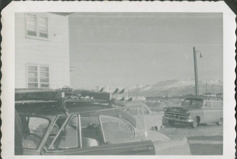 Cars with skis on top (ddr-densho-321-310)