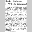 Racial Problems Will Be Discussed (June 3, 1945) (ddr-densho-56-1122)
