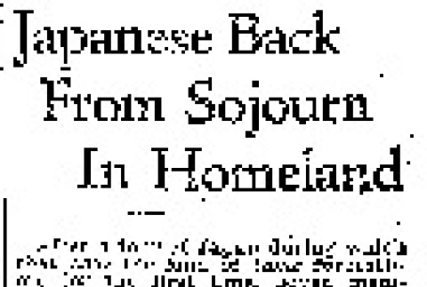 Japanese Back From Sojourn In Homeland (December 31, 1933) (ddr-densho-56-441)