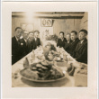 Group of men around banquet table (ddr-densho-426-1436)