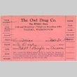 The Owl Drug Co punchcard for a baby book and supplements (ddr-densho-350-30)