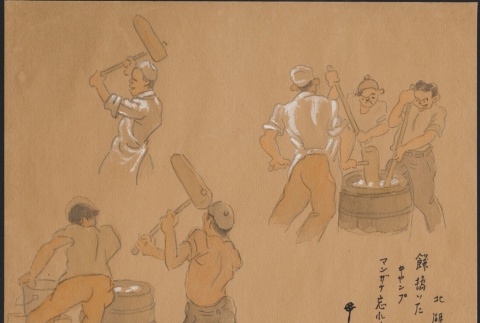 Sketch of mochitsuki (ddr-manz-2-57)