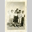 Group of three women and two men (ddr-manz-6-2)