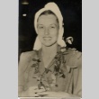 Woman wearing a lei (ddr-njpa-1-576)
