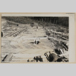 Construction work on a building floor (ddr-densho-433-675)