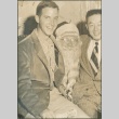 Two men posing with Santa Claus (ddr-densho-321-1071)
