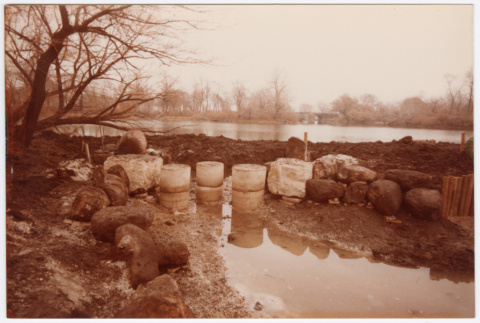 Pond under construction (ddr-densho-377-2090)
