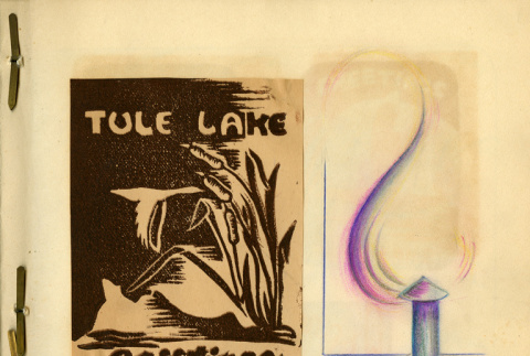 Tule Lake scrapbook Christmas card illustrations (ddr-csujad-26-62)