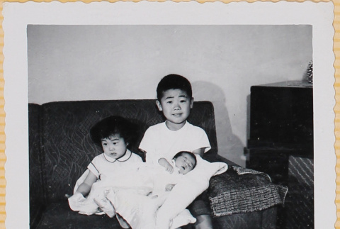 William, Susan and Leslie Shiomi (ddr-densho-522-389)