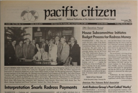 Pacific Citizen, Vol. 108, No. 11 (March 24, 1989) (ddr-pc-61-11)
