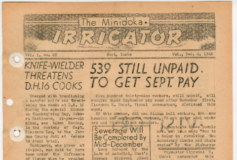 Minidoka Irrigator Vol. I No. 23 (December 2, 1942) (ddr-densho-119-156)