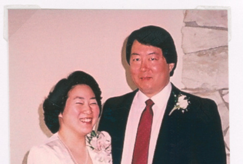 Glenn Isoshima's marriage to Linnell Kanzaki (ddr-densho-477-626)