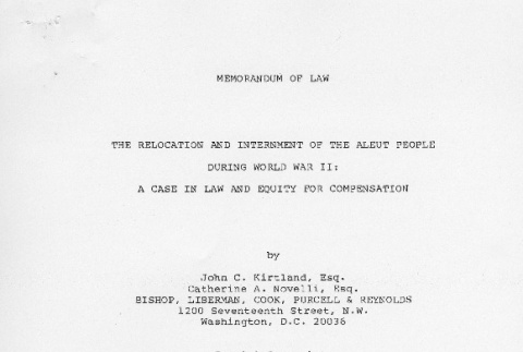 Statement of John C. Kirtland and Catherine A. Novelli (ddr-densho-67-336)